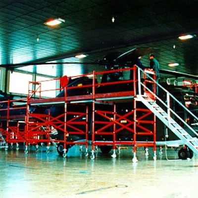 FIBERGLASS SCAFFOLDS GENEX UNITEC CON SPAN400 121 MILITARY