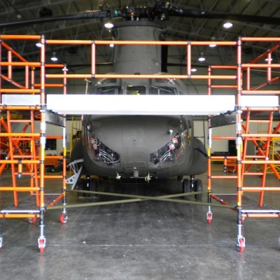 FIBERGLASS SCAFFOLDS GENEX UNITEC CON SPAN400 23 MILITARY ELICOPTER