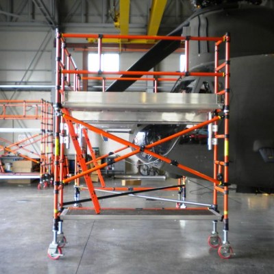 FIBERGLASS SCAFFOLDS GENEX UNITEC CON SPAN400 24 MILITARY ELICOPTER