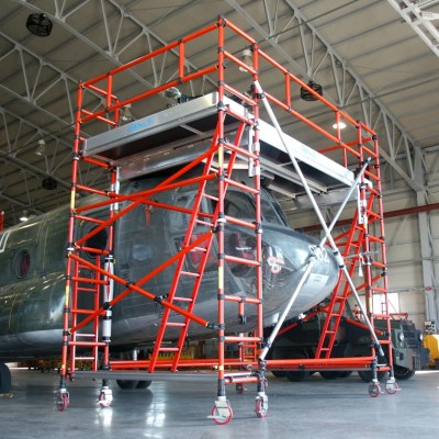 FIBERGLASS SCAFFOLDS GENEX UNITEC CON SPAN400 27 MILITARY ELICOPTER