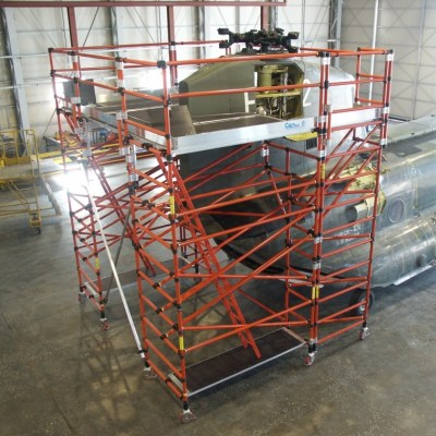 FIBERGLASS SCAFFOLDS GENEX UNITEC CON SPAN400 32 MILITARY ELICOPTER