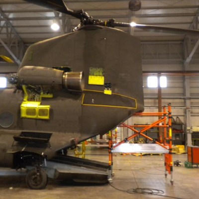 FIBERGLASS SCAFFOLDS GENEX UNITEC CON SPAN400 38 MILITARY ELICOPTER