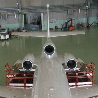 FIBERGLASS SCAFFOLDS GENEX UNITEC CON SPAN400 AEREOSPACE PLANE MAINTENANCE 17